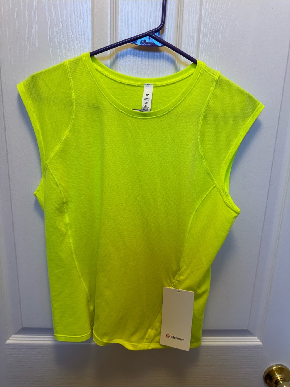 lululemon athletica Neon Yellow Sleeveless Performance Tank